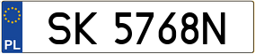 Truck License Plate